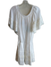 Melissa Odabash Size Large White Rayon Blend Off Shoulder Stretch Waist Dress White / Large