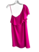 Amanda Uprichard Size Small Hot pink Polyester One Shoulder Side Zip Dress Hot pink / Small
