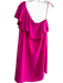 Amanda Uprichard Size Small Hot pink Polyester One Shoulder Side Zip Dress Hot pink / Small