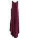 Ramy Brook Size M Bordeaux Polyester Sleeveless Stretch Waist Dress Bordeaux / M