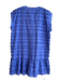 Marie Oliver Size Large Lapis Cotton Sleeveless Round Split Neck Dress Lapis / Large