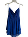 Ramy Brook Size Large Royal Blue Polyester Strapless Ruffle Detail Tiered Dress Royal Blue / Large