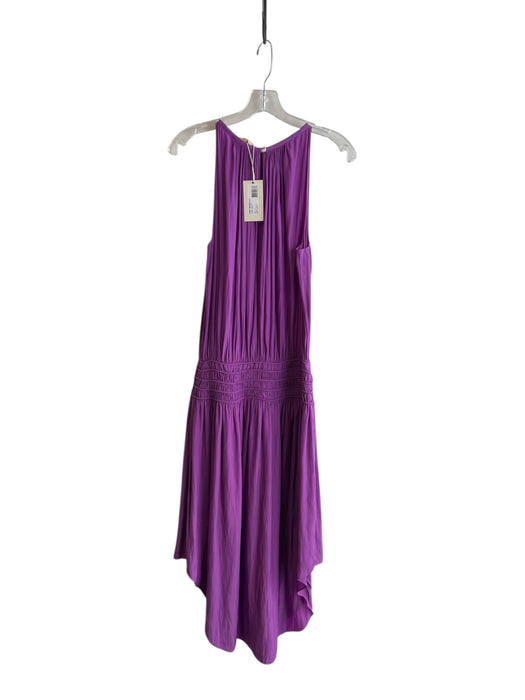 Ramy Brook Size Medium Purple Polyester Sleeveless Round Neck Ankle Length Dress Purple / Medium