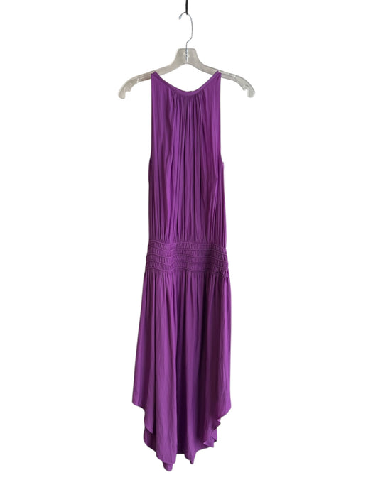 Ramy Brook Size Medium Purple Polyester Sleeveless Round Neck Ankle Length Dress Purple / Medium