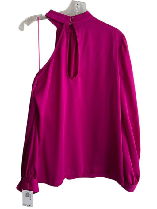 Trina Turk Size Large Raspberry Polyester Cold Shoulder Long Sleeve Top Raspberry / Large