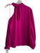 Trina Turk Size Large Raspberry Polyester Cold Shoulder Long Sleeve Top Raspberry / Large