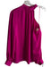 Trina Turk Size Large Raspberry Polyester Cold Shoulder Long Sleeve Top Raspberry / Large