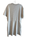 Varley Size Large Ivory Viscose Blend Heathered Short Sleeve Pull at Waist Dress Ivory / Large