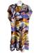 Marie Oliver Size 1 Yellow, Blue, Multi Rayon & Silk Abstract Print Dress Yellow, Blue, Multi / 1