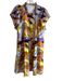 Marie Oliver Size 1 Yellow, Blue, Multi Rayon & Silk Abstract Print Dress Yellow, Blue, Multi / 1