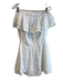 Melissa Odabash Size Large White Rayon Off Shoulder lace accent Above Knee Dress White / Large