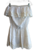 Melissa Odabash Size Large White Rayon Off Shoulder lace accent Above Knee Dress White / Large