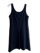 Helmut Lang Size Large Black Viscose Scoop Neck Sleeveless Seam Detail Dress Black / Large