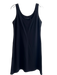 Helmut Lang Size Large Black Viscose Scoop Neck Sleeveless Seam Detail Dress Black / Large