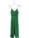 Ramy Brook Size 00 Green Polyester Spaghetti Strap solid color V Neck Dress Green / 00