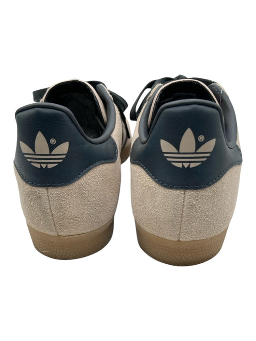 Adidas Shoe Size 8 Beige & Black Leather Upper Stripe Lace Up Low Top Sneakers Beige & Black / 8
