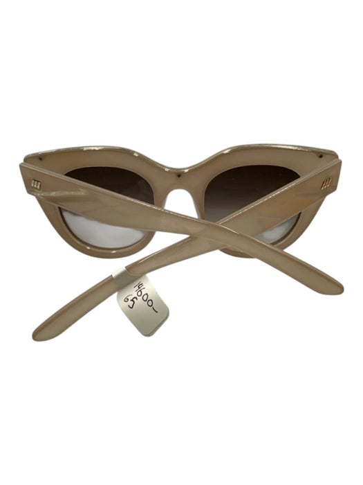 Le Specs Taupe Cat Eye Oversized Glasses Taupe