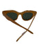 Le Specs Orange Oversized Cat Eye Glasses Orange