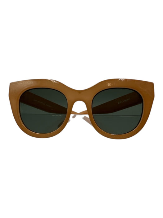 Le Specs Orange Oversized Cat Eye Glasses Orange