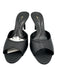 Zara Shoe Size 40 Black Leather Sandal Heel Shoes Black / 40
