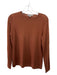 Neiman Marcus Size M Brown Cashmere Round Neck Long Sleeve Thin Knit Sweater Brown / M