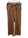 Mango Size 10 Brown & White Cotton Denim Pinstripe Button & Zip Fly Jeans Brown & White / 10