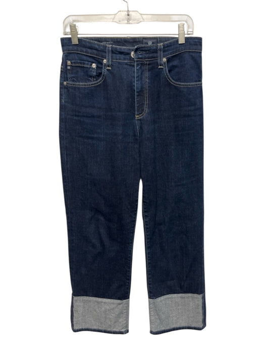 AG Adriano Goldschmied Size 29 Dark Wash Cotton Denim Zip Fly High Rise Jeans Dark Wash / 29