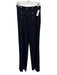 Escada Size 38 Navy Blue Virgin Wool Sailor Buttons Wide Leg Trouser Pants Navy Blue / 38