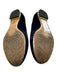 Charlotte Olympia Shoe Size 37 Navy Blue Velvet Round Toe Cat Face Flats Navy Blue / 37