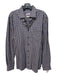 Peter Millar Size L Blue & Purple Cotton Plaid Button Down Long Sleeve Shirt L