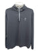 Peter Millar Size L Gray Synthetic Solid Quarter Zip Men's Long Sleeve Shirt L