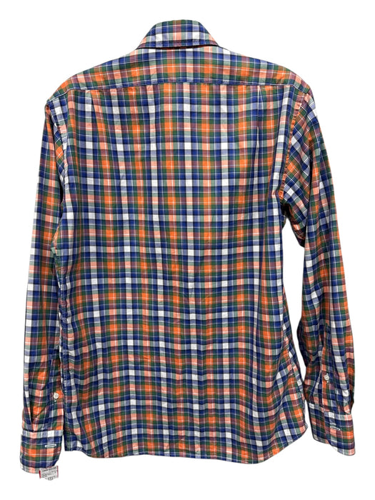 Sid Mashburn Size S Blue & Multi Cotton Plaid Button Down Long Sleeve Shirt Blue & Multi / S