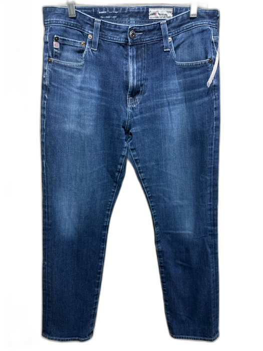 AG Size Est 34 medium dark wash Cotton Blend Solid Jean Men's Pants medium dark wash / Est 34