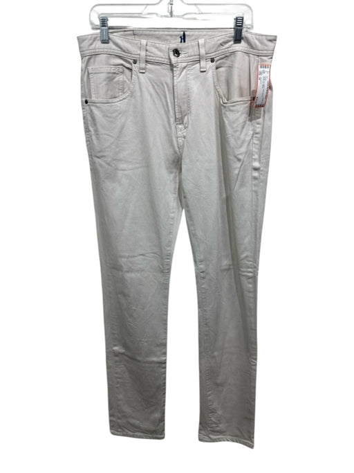 Johnnie O Size 32 Beige Cotton Solid Zip Fly Men's Pants Beige / 32
