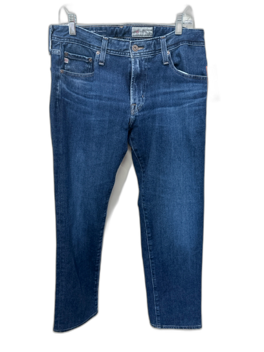 AG Size Est 32 med light wash Cotton Blend Solid Jean Men's Pants med light wash / Est 32
