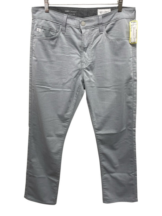 AG Size Est 34 Light Gray Cotton Blend Solid Khakis Men's Pants Light Gray / Est 34