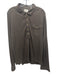 Billy Reid Size XL Brown Cotton Blend Solid Polo Snap button Long Sleeve Shirt Brown / XL