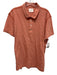 Billy Reid Size XL Orange Cotton Polo Men's Short Sleeve Orange / XL