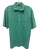Sid Mashburn Size M Green Cotton Solid Polo Men's Short Sleeve Green / M