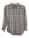Peter Millar Size M Gray & Multi-Color Cotton Plaid Button Up Long Sleeve Shirt Gray & Multi-Color / M