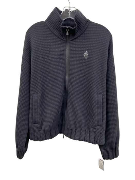 Peter Millar Size L Gray Synthetic Solid Zip UP Track Men's Long Sleeve Shirt Gray / L