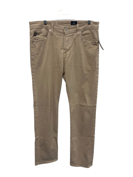 AG Size Est 32 Beige Cotton Blend Solid Khaki Men's Pants Beige / Est 32