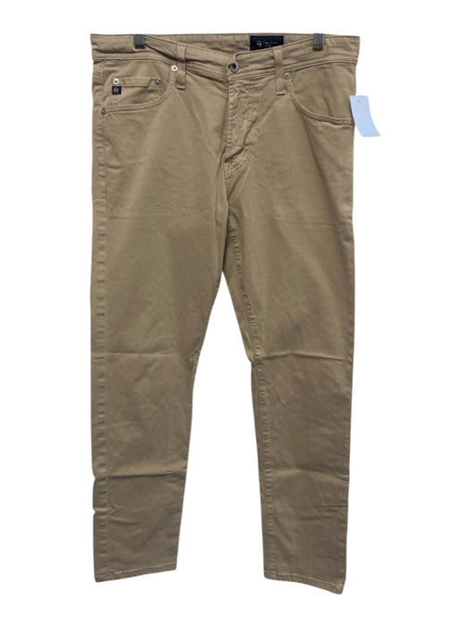 AG Size Est 32 Beige Cotton Blend Solid Khaki Men's Pants Beige / Est 32