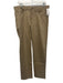 Peter Millar Size 32 Dark Tan Cotton Blend Solid Khaki Slim Men's Pants Dark Tan / 32