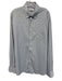 Peter Millar Size XL White & Blue Synthetic Plaid Button Up Long Sleeve Shirt White & Blue / XL
