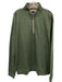 Johnnie O Size XL Green Cotton Blend Solid Quarter Zip Men's Long Sleeve Shirt Green / XL