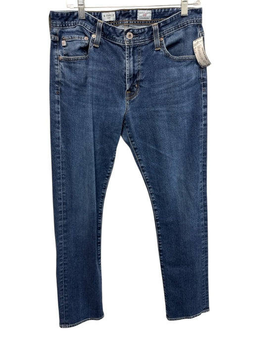 AG Size Est 30 medium dark wash Cotton Blend Solid Jean Men's Pants medium dark wash / Est 30