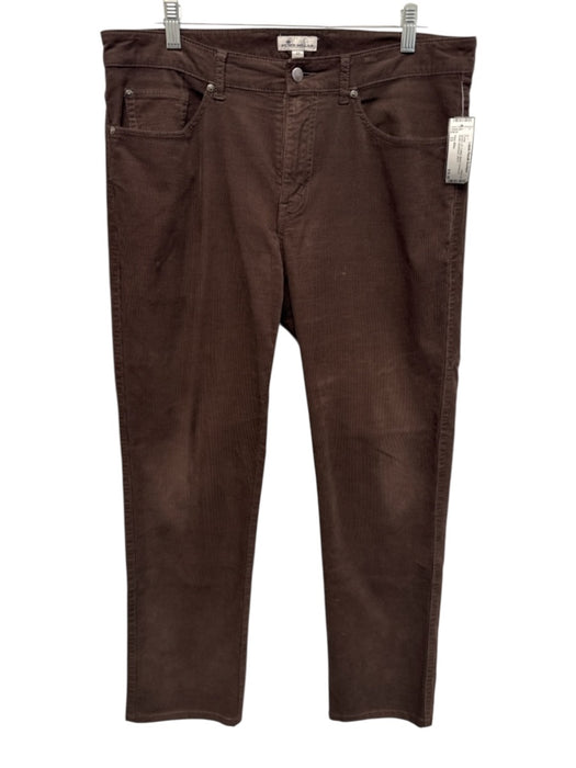 Peter Millar Size 33 Brown Cotton Blend Cordouroy Khaki Men's Pants Brown / 33