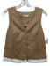 Simkhai Size 8 Camel Brown & White Polyester & Viscose Sleeveless Buttons Top Camel Brown & White / 8