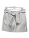 Marie Oliver Size S White Polyurethane Belt Inc zip fly Pockets Skirt White / S